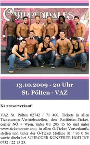 Chippendales Tour 2009 - only the best@VAZ St.Pölten