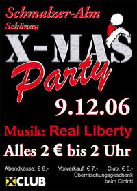 X-Mas Party Alles 2€@Schmalzer-Alm