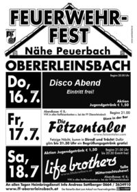 Zeltfest Obererleinsbach@Festwiese Obererleinsbach