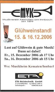 Glühweinstandl MV Kematen/Innbach@Musikheim