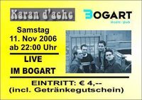 Karan d´ache - live@Bogart Music Pub