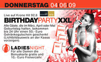Birthday Party XXL@Musikpark-A1