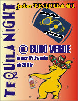 € 1 Tequilaparty@Buho Verde