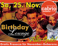 Birthday Lounge@Cabrio