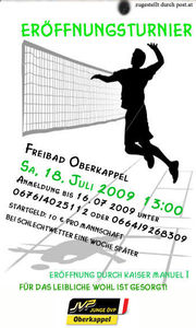 Beachvolleyball-Turnier@Freibad Oberkappel