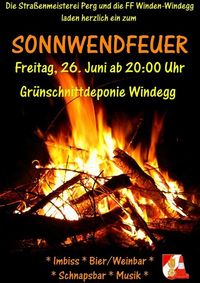 Sonnwendfeuer@Grünschnittdeponie Windegg