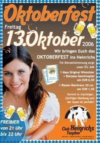 Oktoberfest@Club Heinrichs Tanzbar