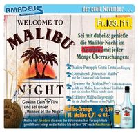 Welcome to Malibu Night@Amadeus Dancefactory