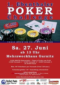 1.Ebenthaler pokerchallenge@Mehrzweckhaus Gurnitz