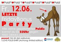 Letzte Friday Bonus Party