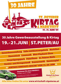 30 Jahre St.Peterer KIRTAG & Marktfest@Marktplatz St.Peter/Au