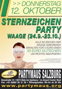 Sternzeichen Party@Partymaus