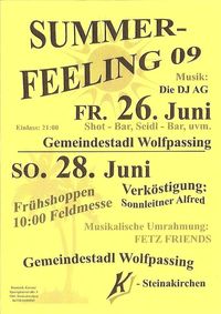 Summer-Feeling 09@Gemeindestadl Wolfpassing