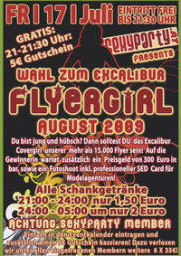 Wahlt zum Excalibur Flyergirl August 2009@Excalibur