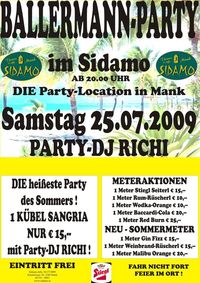 Ballermann-Party im Sidamo@Cafe Sidamo Mank