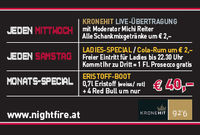 Kronehit Live-Übertragung@Nightfire Partyhouse