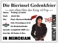 In Memoriam The King Of Pop@Paul´s Bierinsel