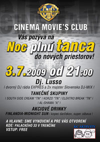 Noc Plná Tanca@Cinema Movie's Club