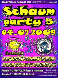 Schaumparty@Beachvolleyfeld Rabland