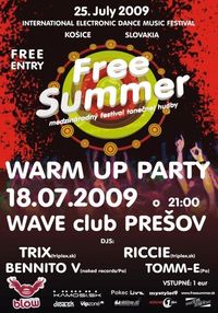 Free Summer – Warm Up party!@Wave Club