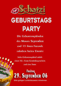 Geburstags  Party@Schatzi