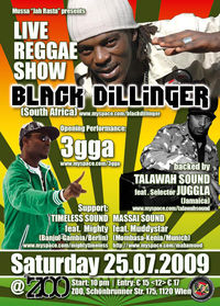 Live Reggae Show: Black Dillinger@The Zoo