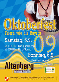 Oktoberfest Altenberg@Tennishalle Altenberg