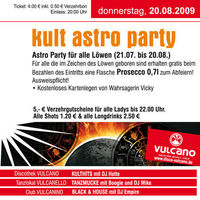 Kult Astro Party@Vulcano