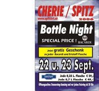 Bottle Night@Tanzcafe Cherie Spitz
