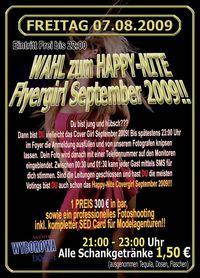 Wahl zum Happy Nite Flyergirl September 2009@Excalibur