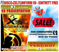  X-TREME DJ TEAM CD Präsentation@P2 Discozelt @ Inform