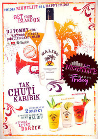 Friday NIGHTLIFE is a HAPPY Friday with MALIBU@Bowling Club