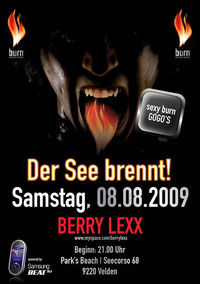 Der See brennt! "burn Energy Drink" on Tour@Park's Beach