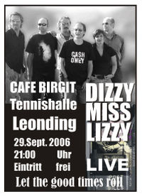 Dizzy Miss Lizzy live!@CafeBirgit Tennishalle