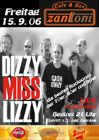 Dizzy Miss Lizzy live!@Zanttoni Cafe & Bar