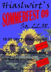 Sommerfest 09@Hiaslwirt Eferding