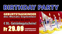 Birthday Party des Monats September