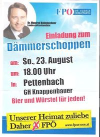 Dämmerschoppen mit Manfred Haimbuchner@Gasthaus Hofer (Knappenbauer)