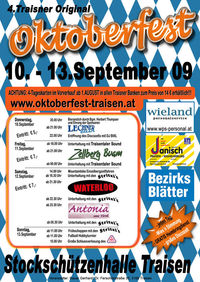 Oktoberfest Traisen@Stockschützenhalle Traisen