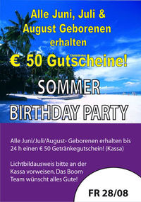 Sommer Birthday Party@Boom Linz
