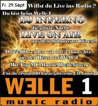 Welle 1 DJ Inferno Live on Air@Johnnys - The Castle of Emotions