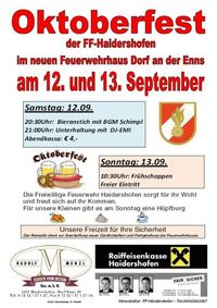 Oktoberfest@Neues Feuerwehrhaus Dorf an der Enns