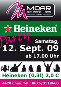 Heineken Party im Moar@Cafe Bar Moar