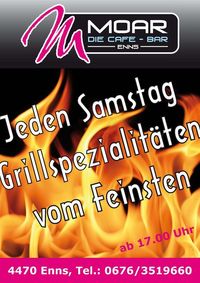 Jeden Samstag Grillerei vom Feinsten@Cafe Bar Moar