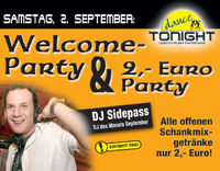 Welcome Party & 2 Euro Party@DanceTonight