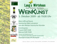 Weinkunst 09@Lang´s Wirtshaus