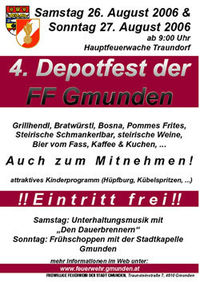 4. Depotfest der FF Gmunden@Hauptfeuerw. Traundorf