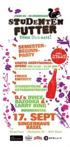 Studentenfutter: Openingparty!!!@Singerhaus