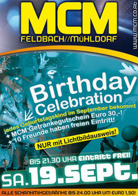 Birthday Celebration@MCM  Feldbach