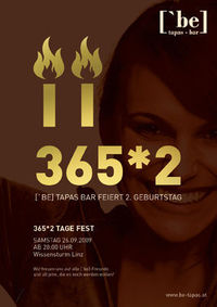 365*2 Tage Fest@[`be] Tapas Bar
